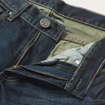 1312 Fit Jeans With a Pieced Back Pocket | Stetson Blue