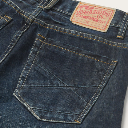 1312 Fit Jeans With a Pieced Back Pocket | Stetson Blue