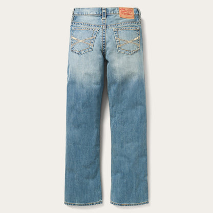1520 Fit Light Wash Jeans With Tacking | Stetson Blue