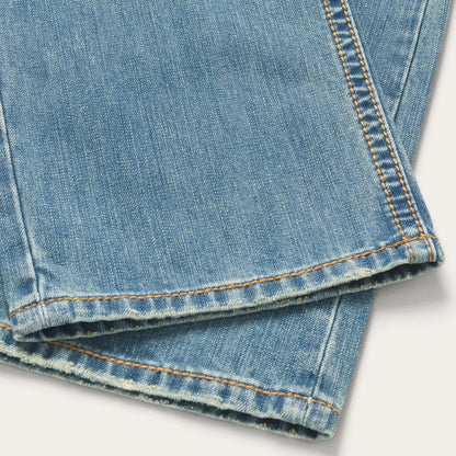 1520 Fit Light Wash Jeans With Tacking | Stetson Blue