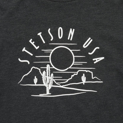 Cactus And Sunset Graphic Tee | Stetson Black