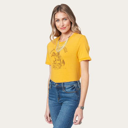 Hold Your Horses Graphic Tee | Stetson Yellow