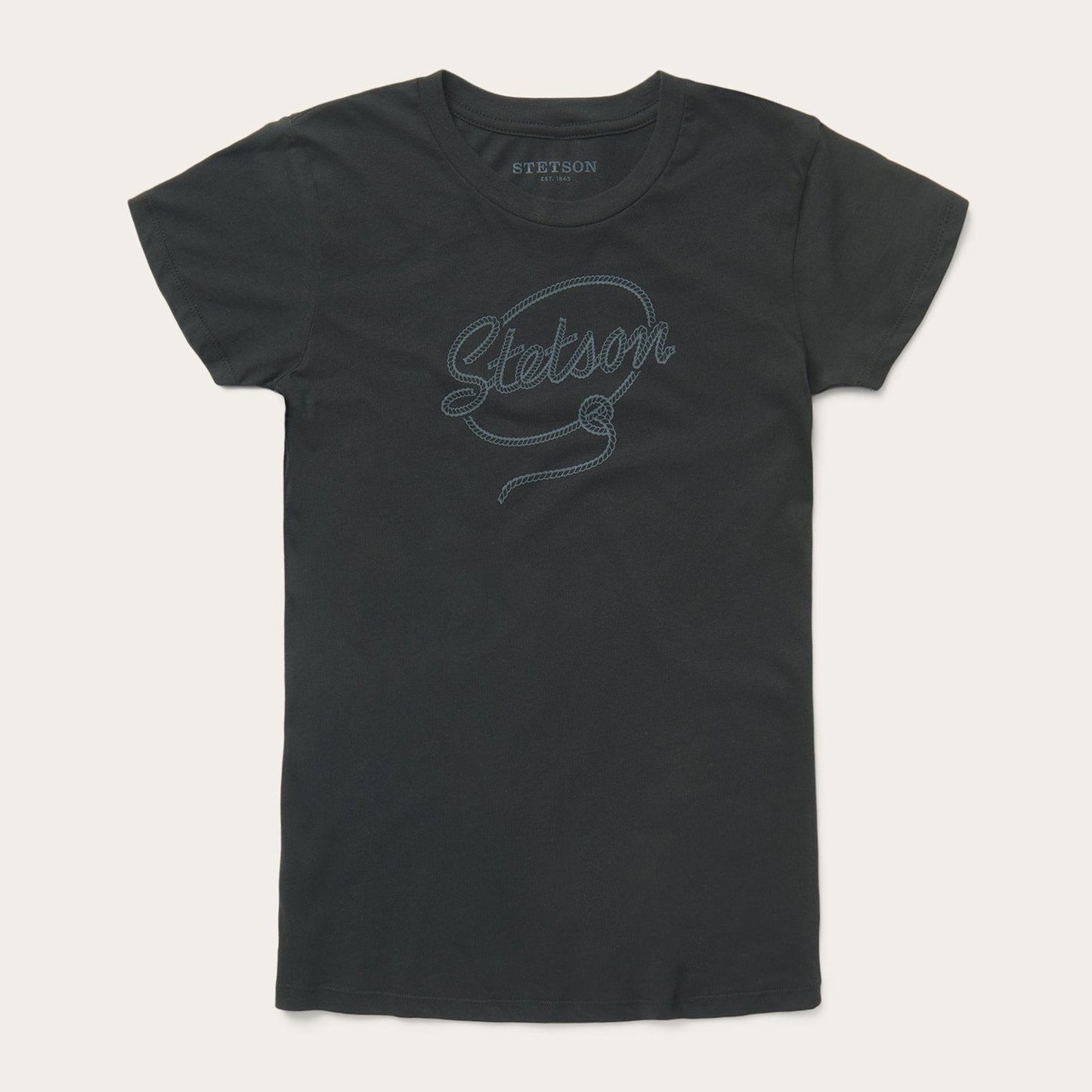 Rope Print Graphic Tee | Stetson Black