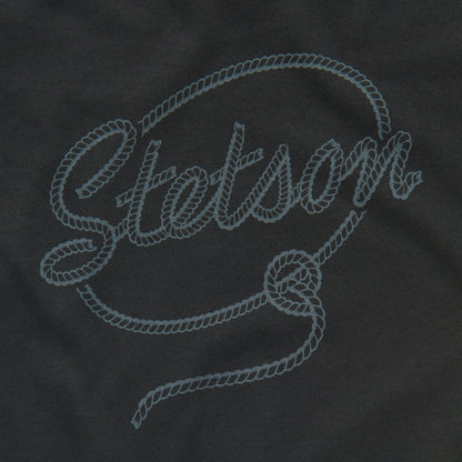 Rope Print Graphic Tee | Stetson Black