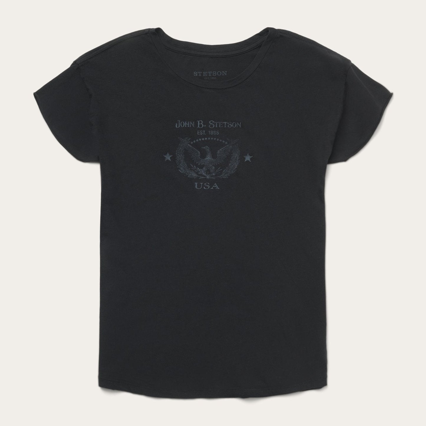 John B. Stetson Eagle Graphic Tee | Stetson Black