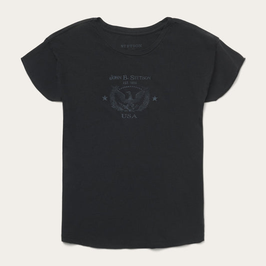 John B. Stetson Eagle Graphic Tee | Stetson Black