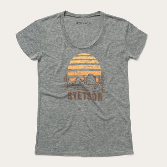 Sunset Graphic Tee | Stetson Grey