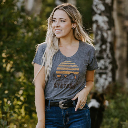 Sunset Graphic Tee | Stetson Grey