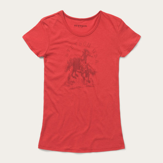 Cowgirl Graphic Tee | Stetson Red