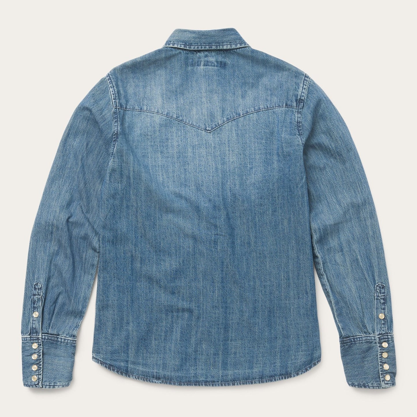 Denim Snap Front Western Shirt | Stetson Blue