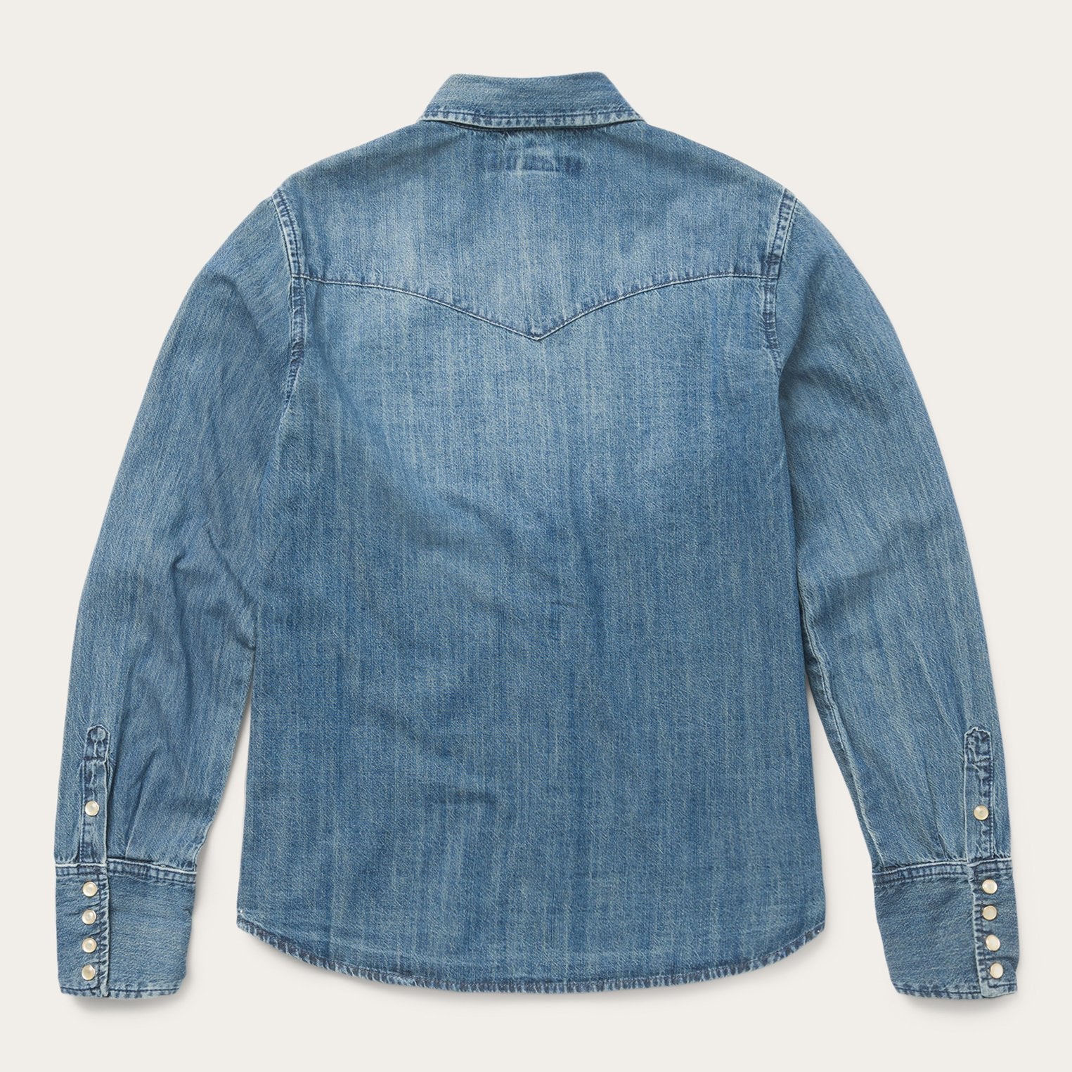 Denim Snap Front Western Shirt | Stetson Blue