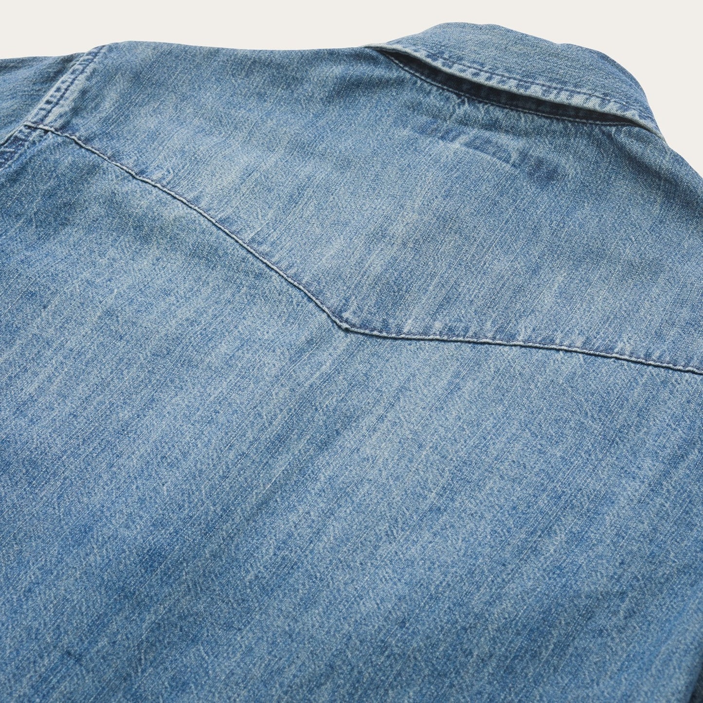 Denim Snap Front Western Shirt | Stetson Blue