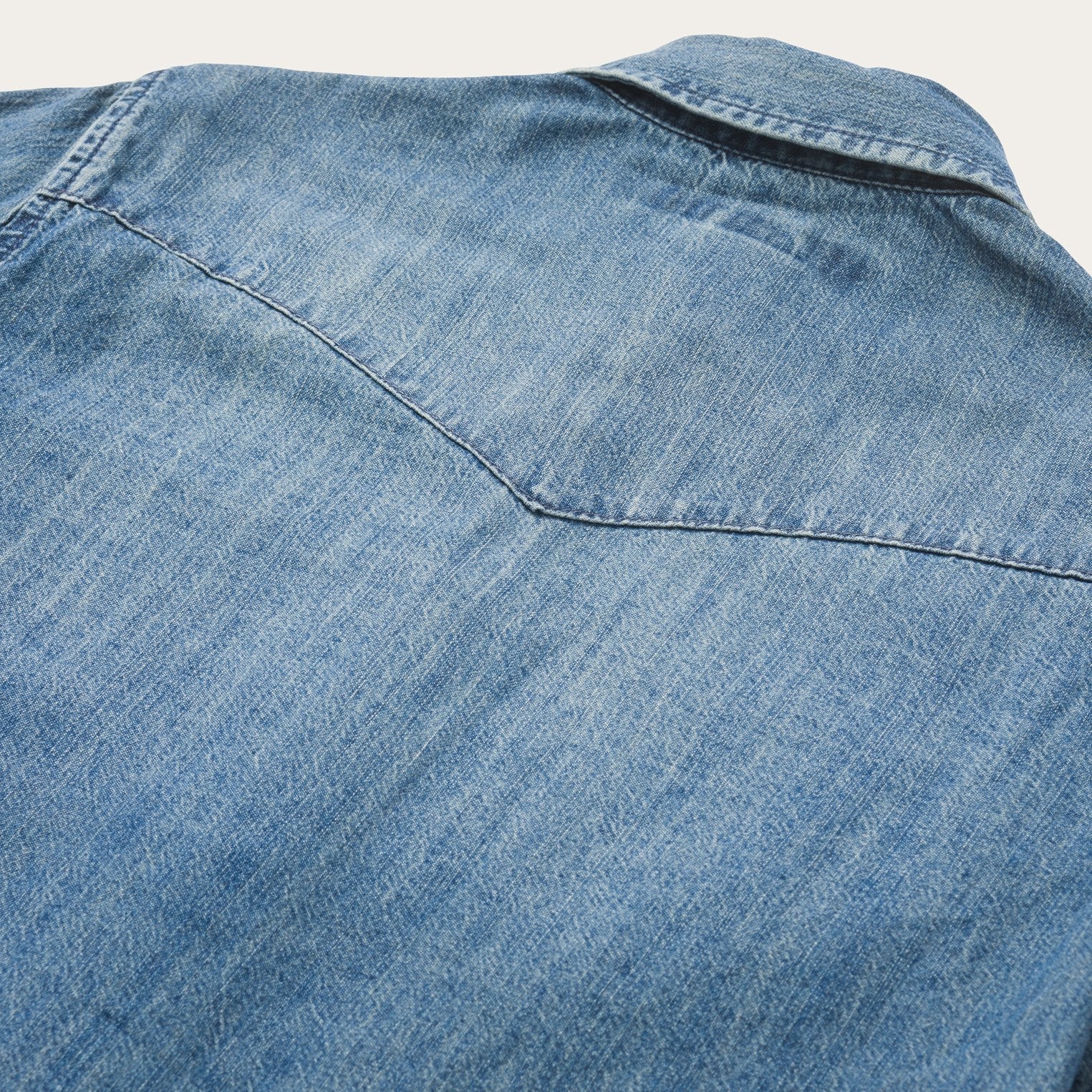 Denim Snap Front Western Shirt | Stetson Blue
