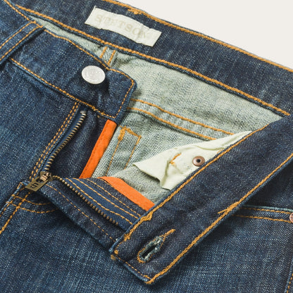 816 Classic Boot Cut Jeans In Dark Wash | Stetson Blue