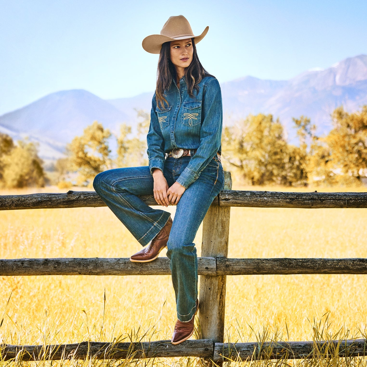 214 City Trouser Jeans In Medium Wash | Stetson Blue