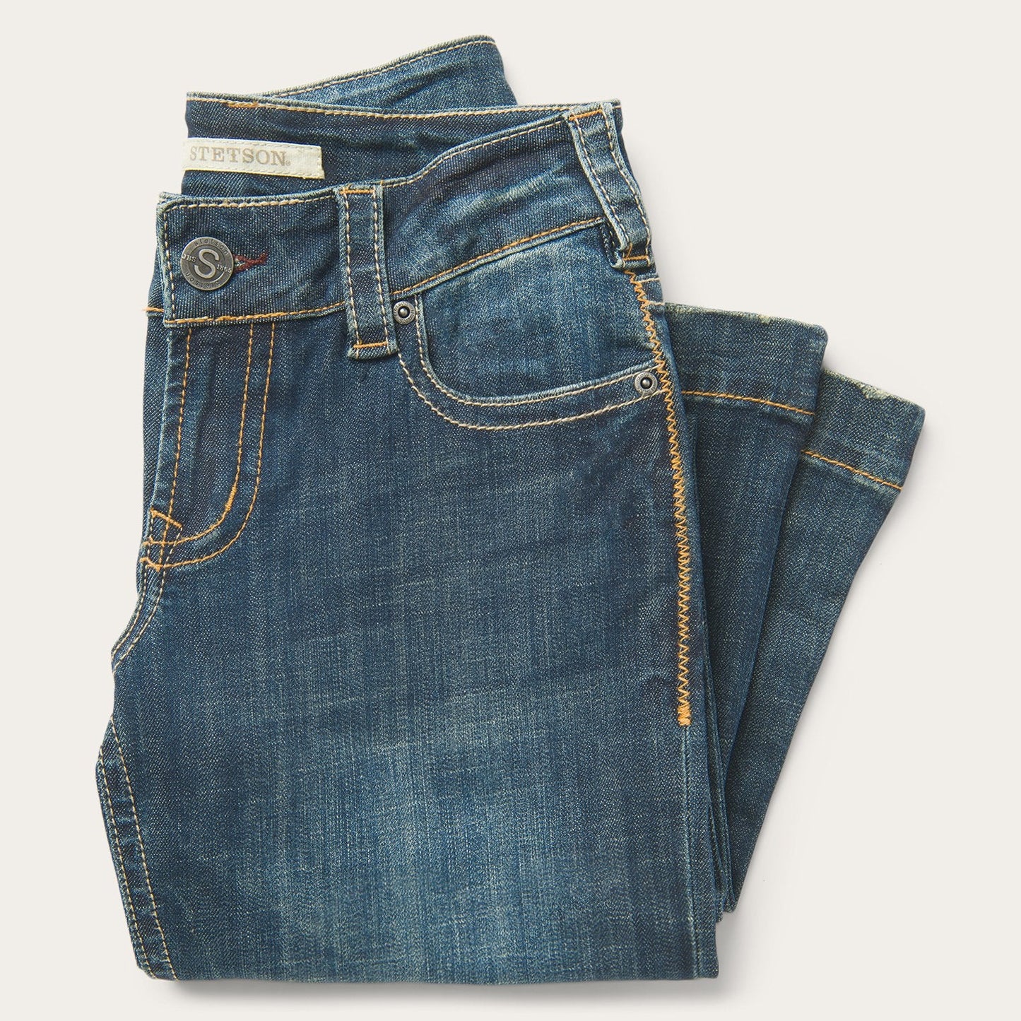 214 City Trouser Jeans In Medium Wash | Stetson Blue