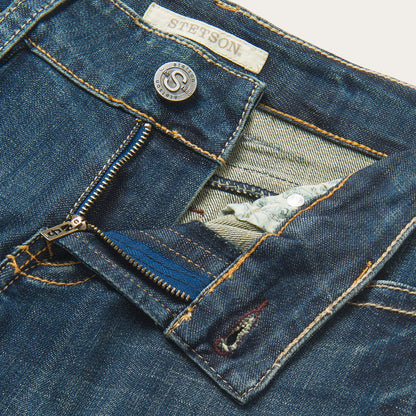 214 City Trouser Jeans In Medium Wash | Stetson Blue