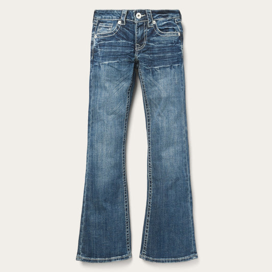 816 Fit Jeans With White "S" Back Pocket | Stetson Blue
