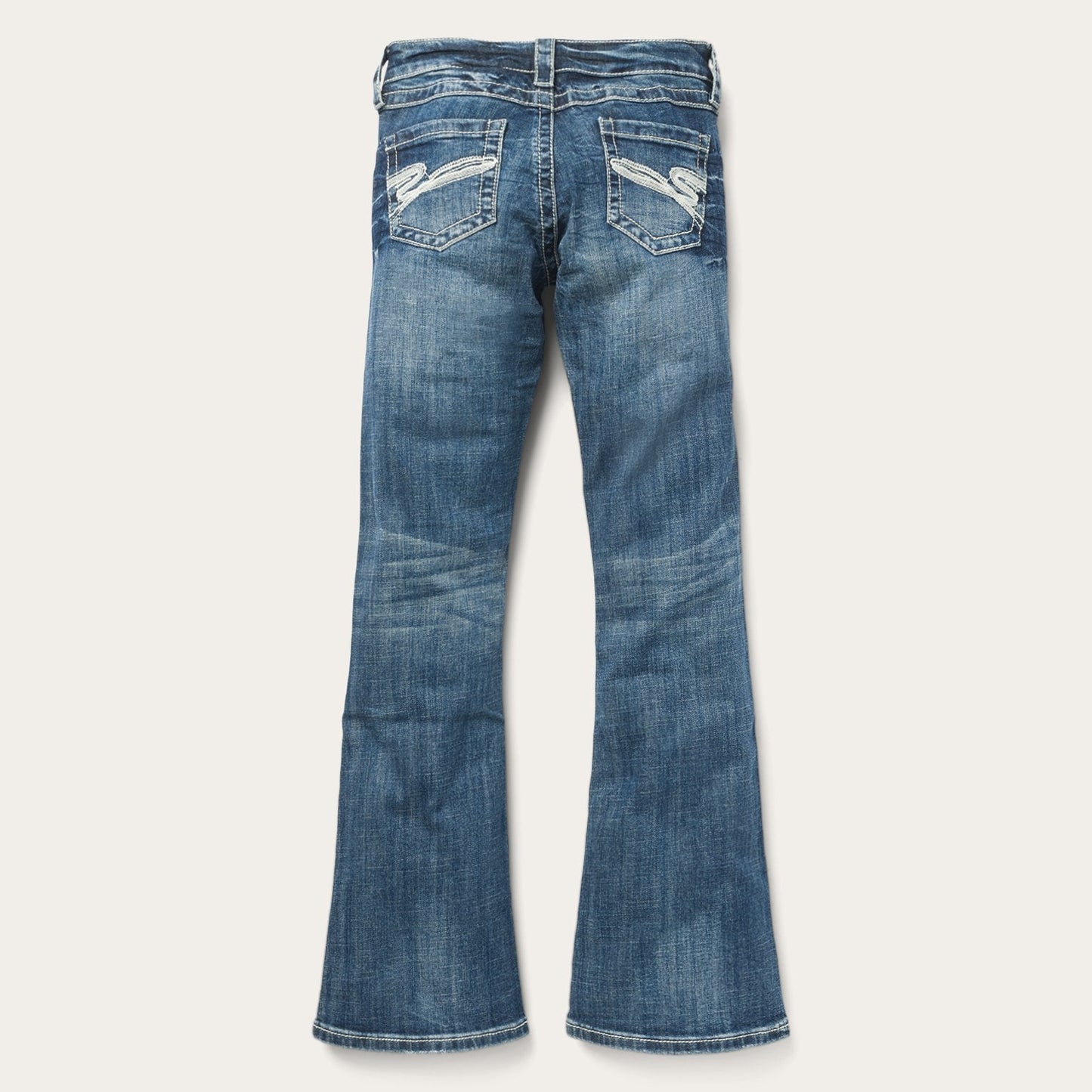 816 Fit Jeans With White "S" Back Pocket | Stetson Blue