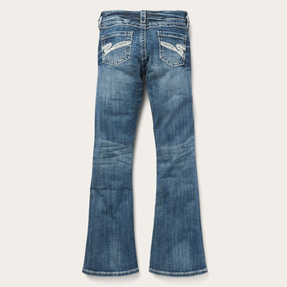 816 Fit Jeans With White "S" Back Pocket | Stetson Blue