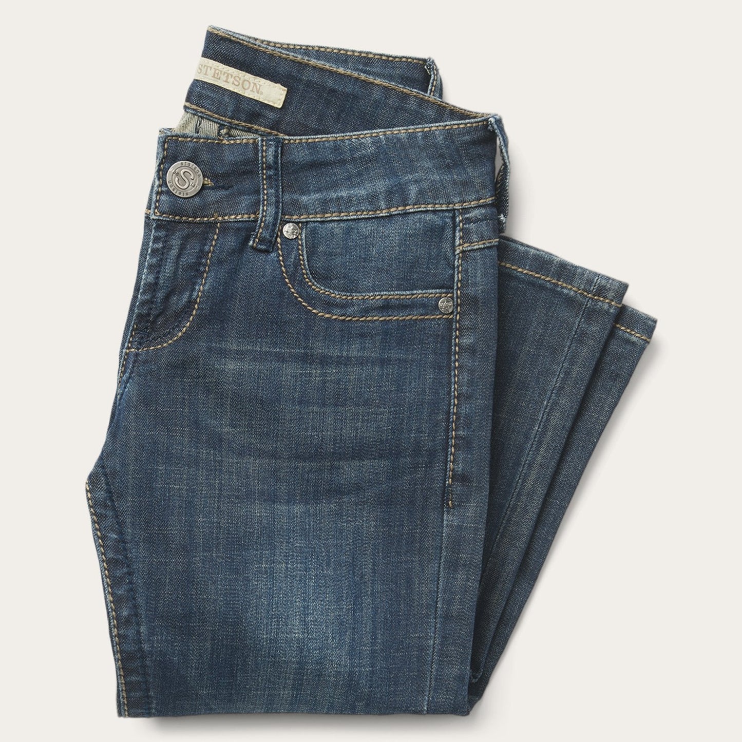 818 Bootcut Jean With "S" Back Pocket | Stetson Blue