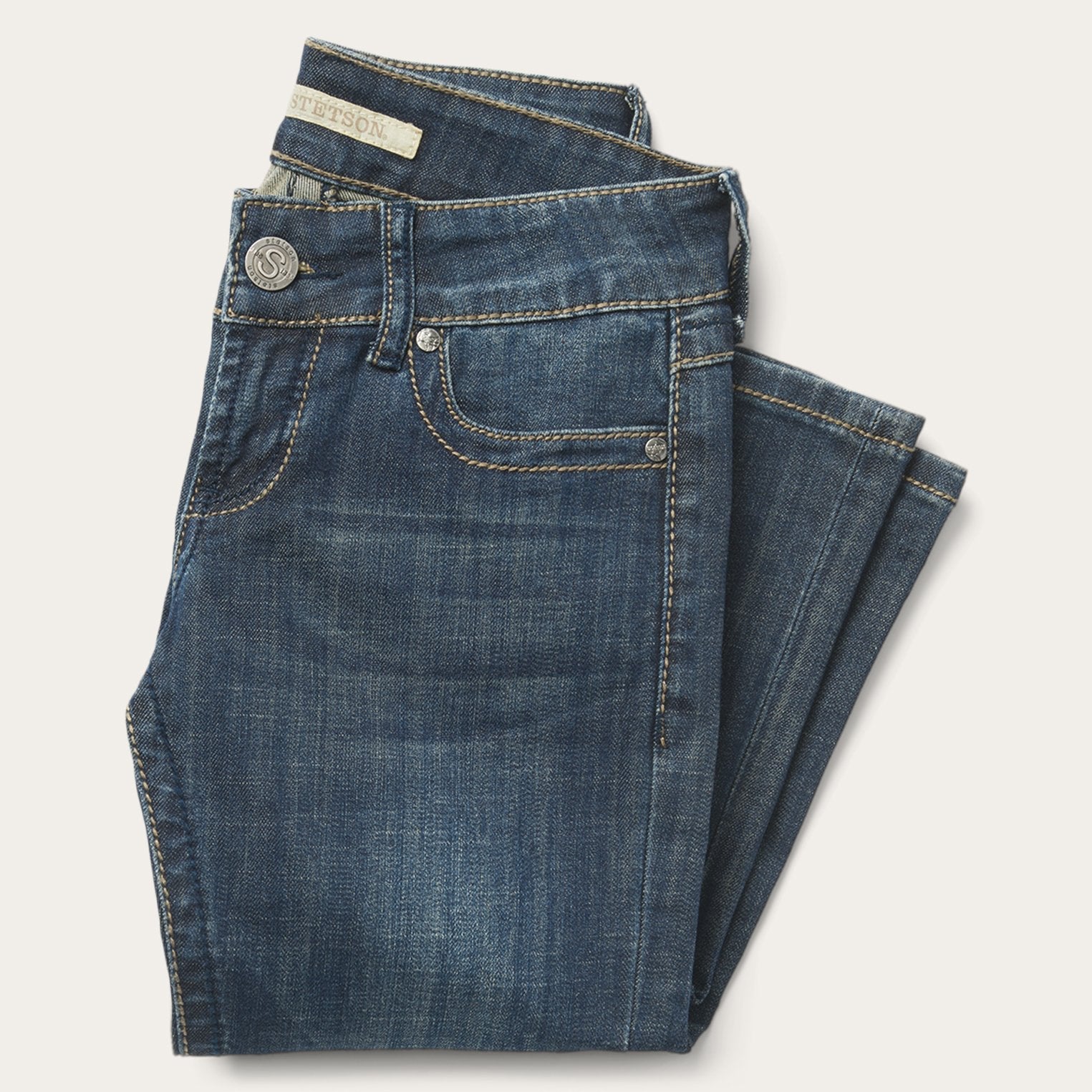 818 Bootcut Jean With "S" Back Pocket | Stetson Blue