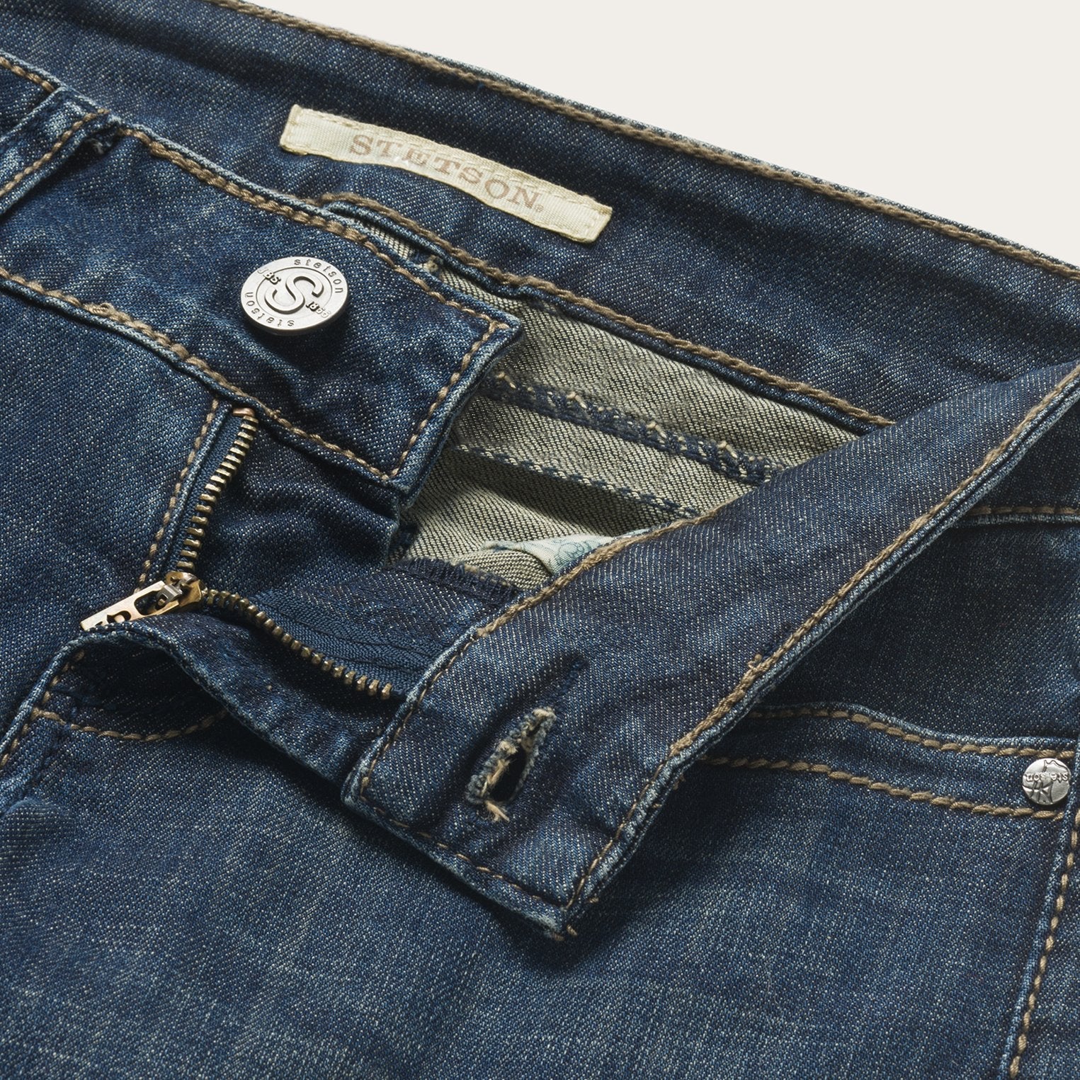 818 Bootcut Jean With "S" Back Pocket | Stetson Blue