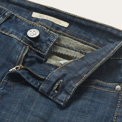 818 Bootcut Jean With "S" Back Pocket | Stetson Blue