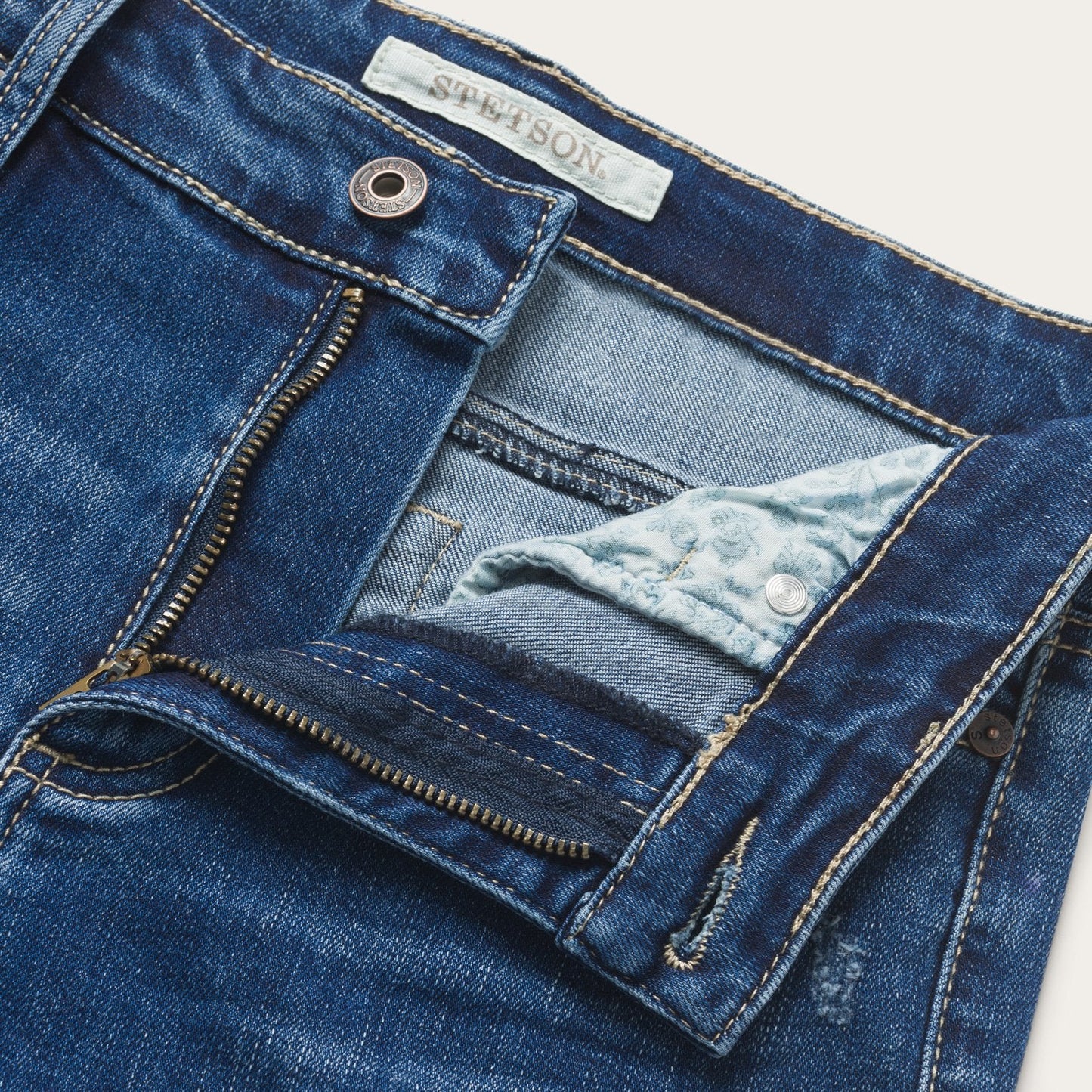 902 High Waist Slim Fit Jean | Stetson Blue