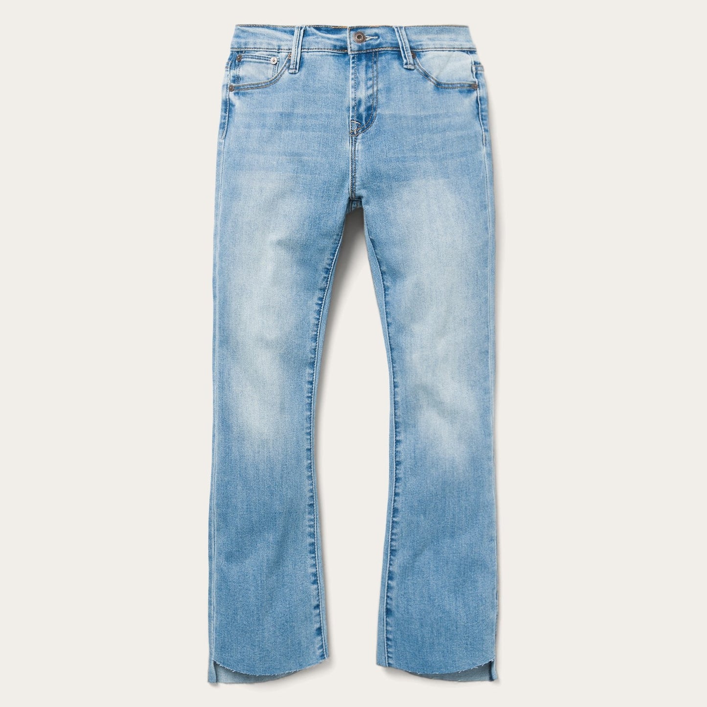High Waist Flare Crop Jean | Stetson Blue