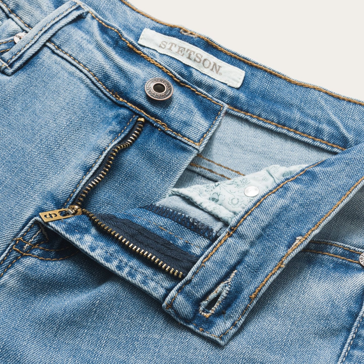 High Waist Flare Crop Jean | Stetson Blue