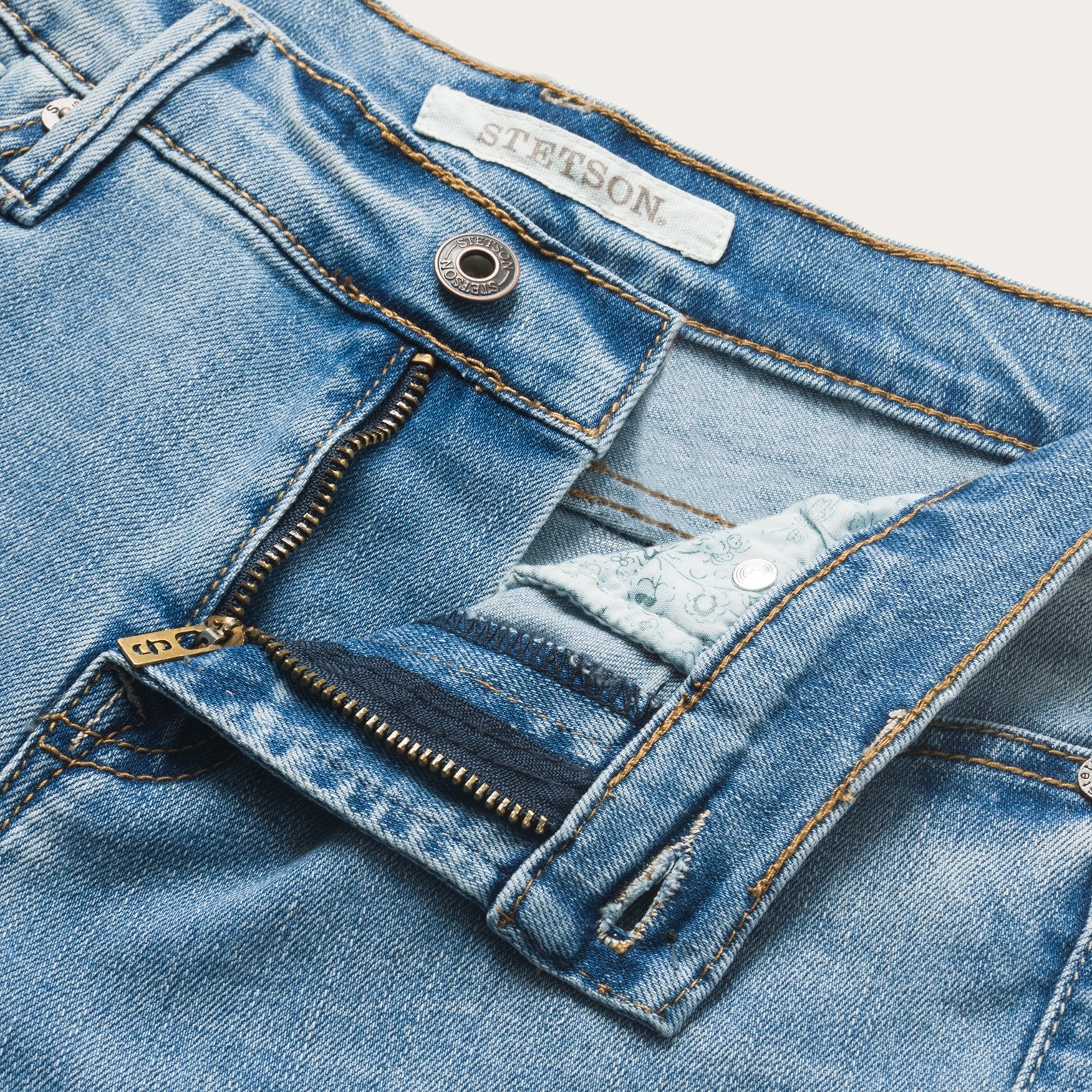 High Waist Flare Crop Jean | Stetson Blue