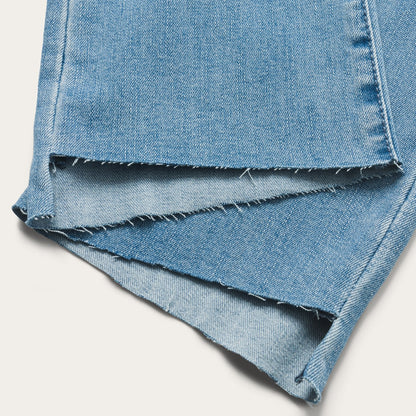 High Waist Flare Crop Jean | Stetson Blue