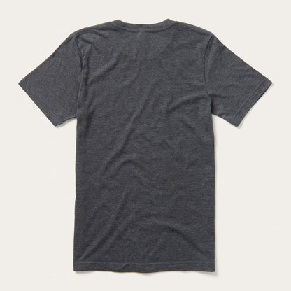 Distressed Stetson Graphic Tee | Stetson Grey