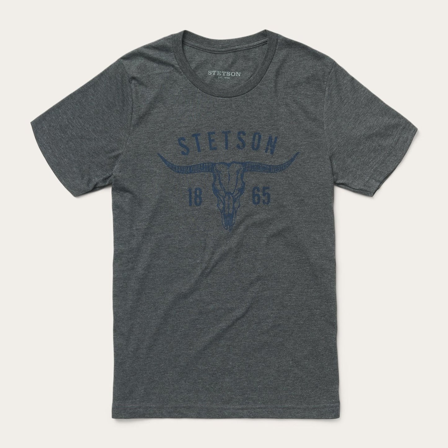 Longhorn Graphic Tee | Stetson Grey