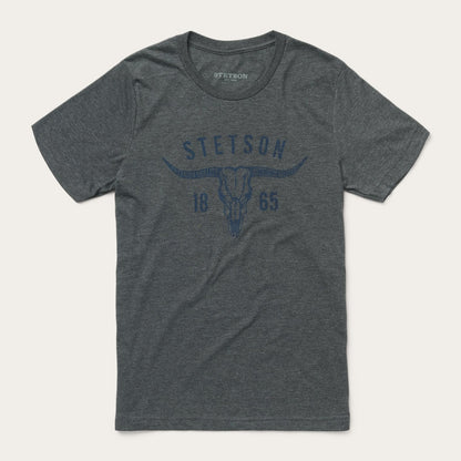 Longhorn Graphic Tee | Stetson Grey