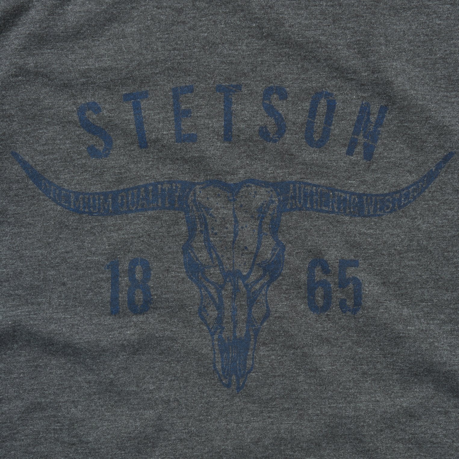 Longhorn Graphic Tee | Stetson Grey