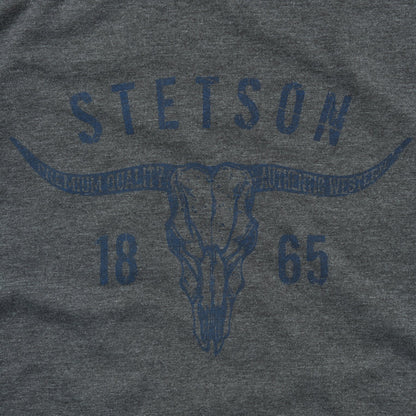 Longhorn Graphic Tee | Stetson Grey