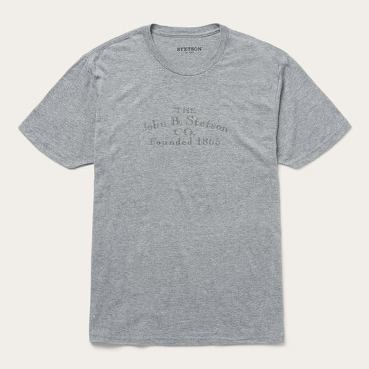 John B. Stetson Co Graphic Tee | Stetson Grey