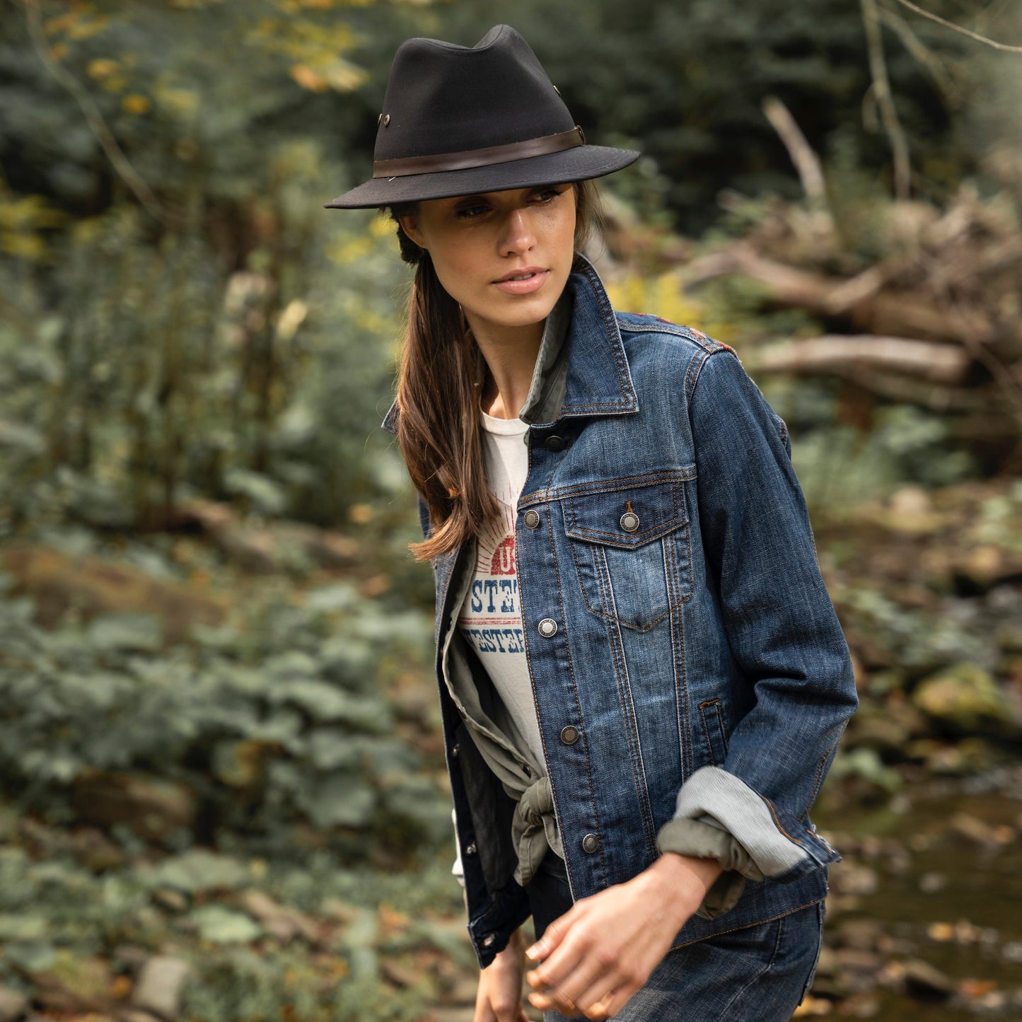 Western Denim Jacket | Stetson Blue