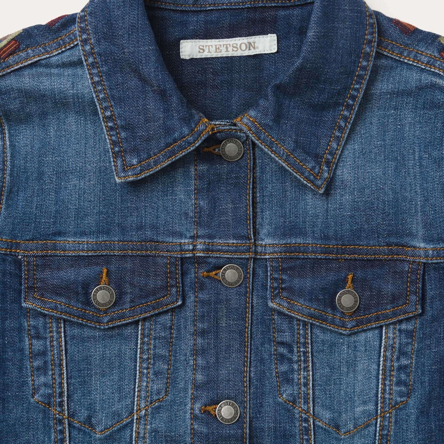 Western Denim Jacket | Stetson Blue