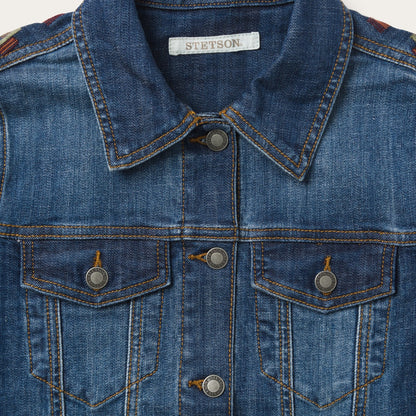 Western Denim Jacket | Stetson Blue