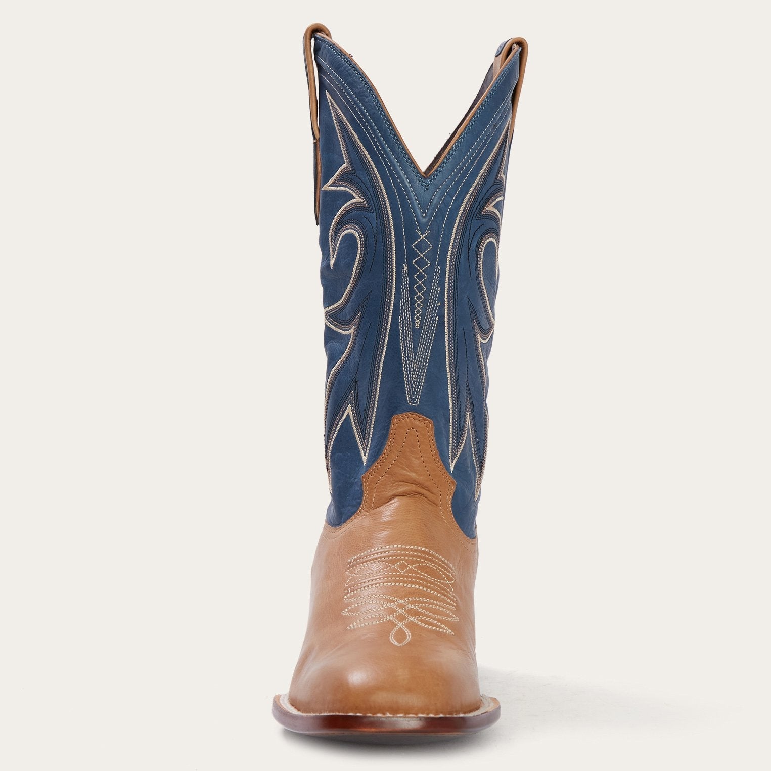 Casper Tan & Blue Matte Cowboy Boot | Stetson Tan