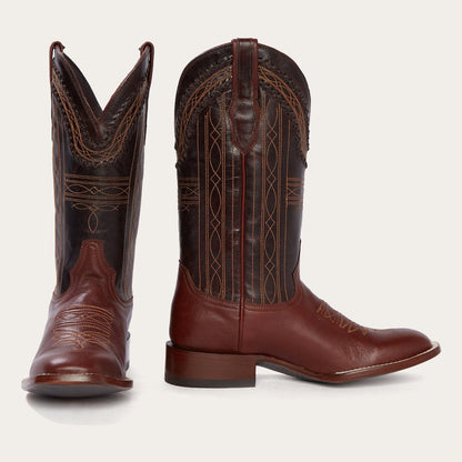 Denver Brown Goat Hand Stitched Cowboy Boot | Stetson Brown