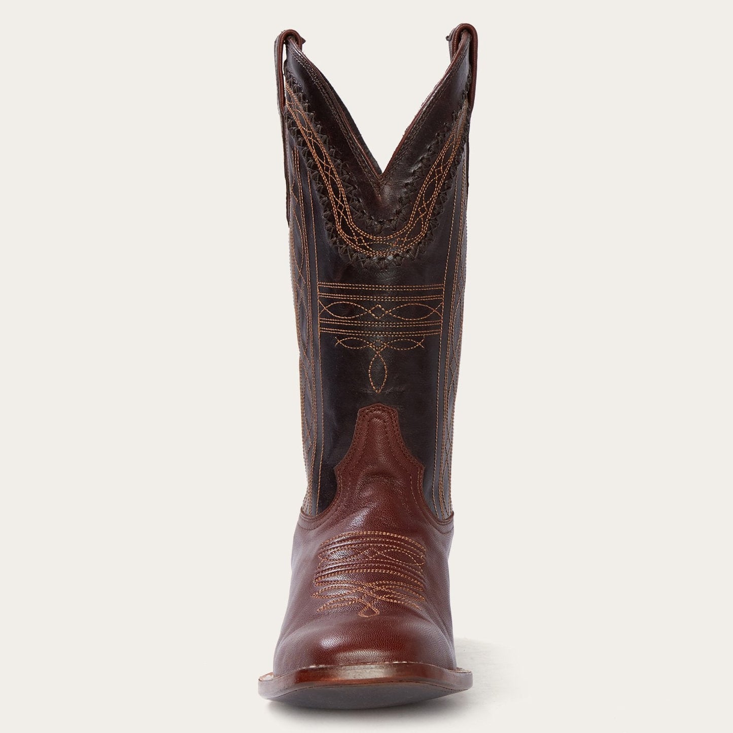 Denver Brown Goat Hand Stitched Cowboy Boot | Stetson Brown