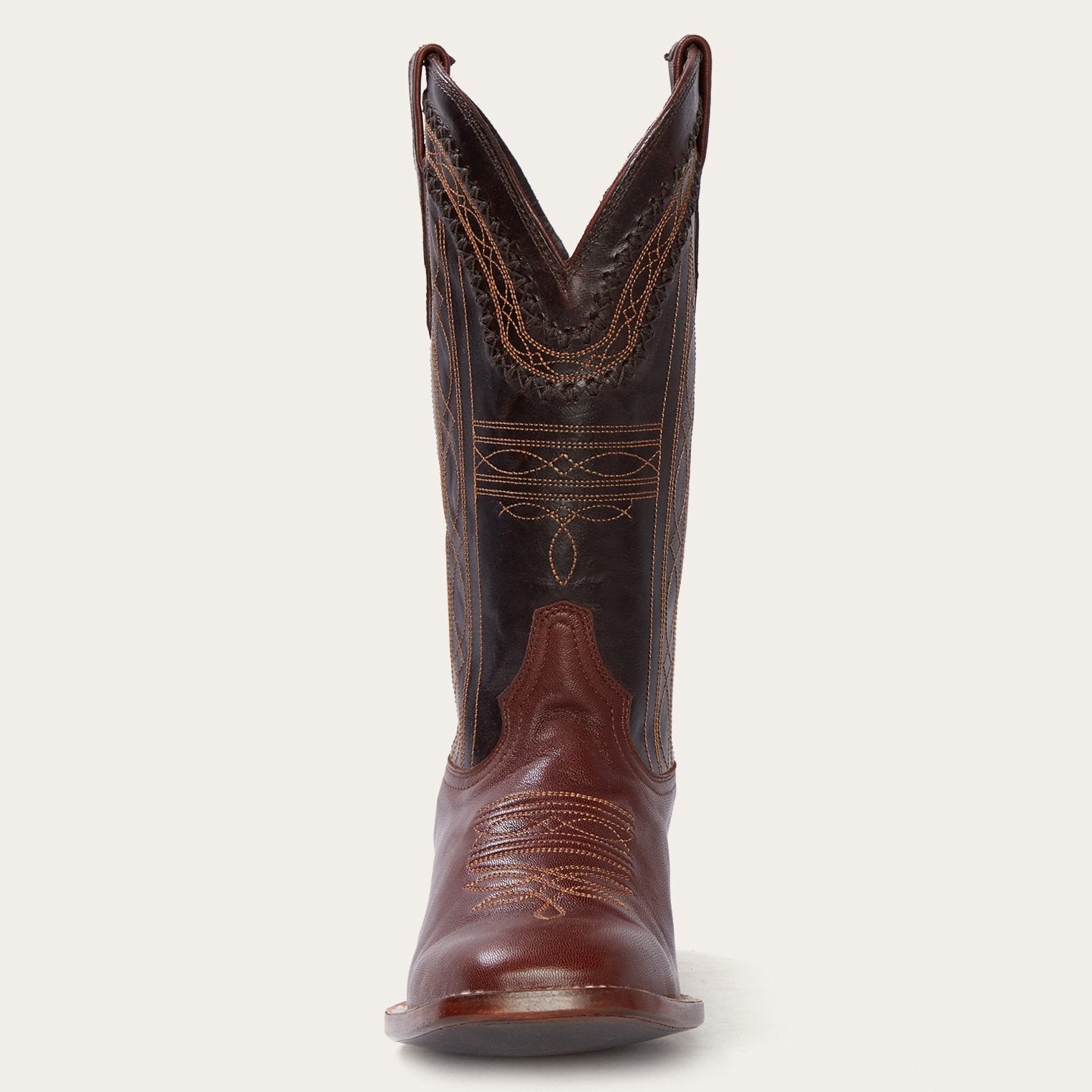 Denver Brown Goat Hand Stitched Cowboy Boot | Stetson Brown