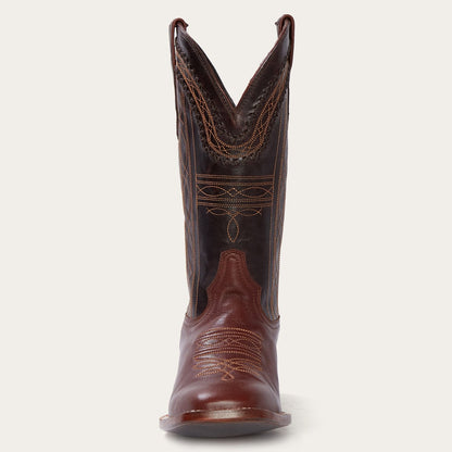 Denver Brown Goat Hand Stitched Cowboy Boot | Stetson Brown