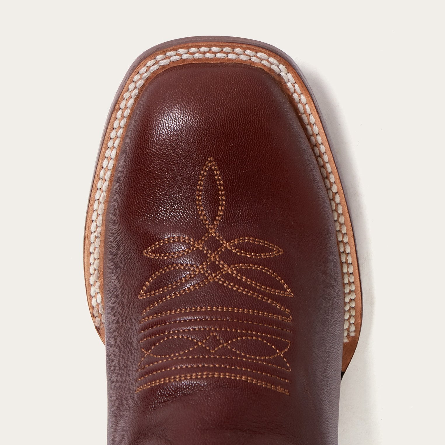 Denver Brown Goat Hand Stitched Cowboy Boot | Stetson Brown