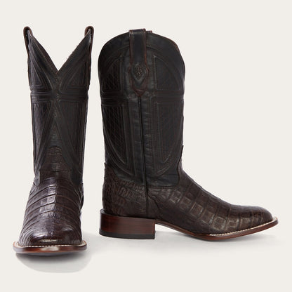 Kaycee Brown Caiman Belly Cowboy Boot | Stetson Brown