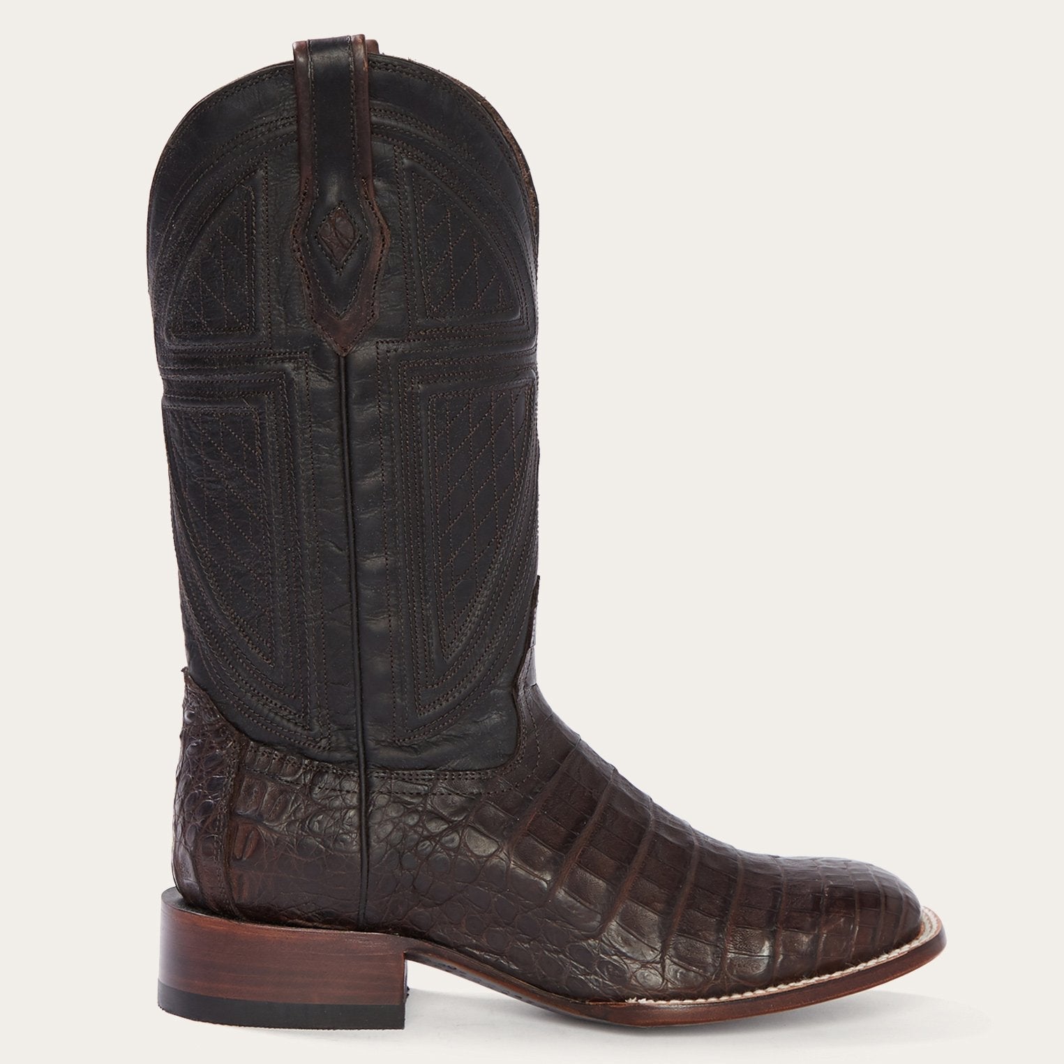 Kaycee Brown Caiman Belly Cowboy Boot | Stetson Brown